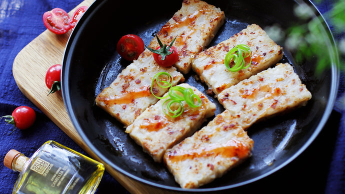 Mom's Love -- Pan-Fried Sausage Radish Cake